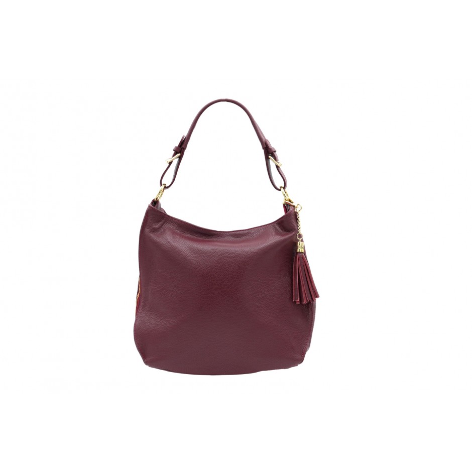 |MELBA| BOLSO DE HOMBRO GRANDE CON BORLA